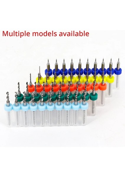 1.4 Ila 2.3mm 10 Adet/grup 3.175 Shank Karbür Pcb Matkap Uçları Baskı Devre Mini Cnc Delme Ucu Seti Mikro Gravür Freze 1mm 2mm (Yurt Dışından)