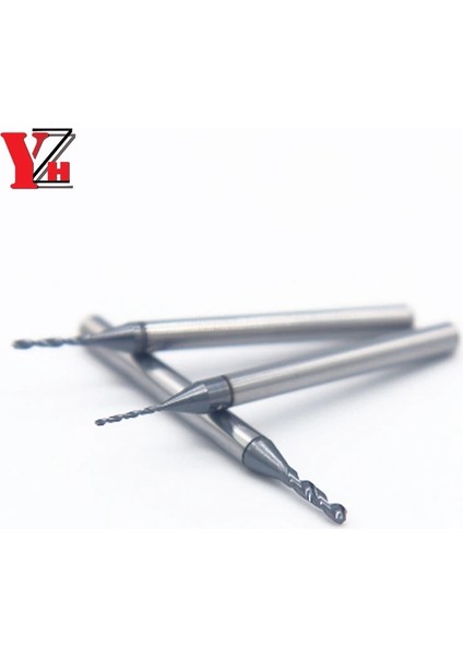 Kaplamasız-D3 0.18MM Yzh Mikro Karbür Matkap Ucu Hassas Mini Büküm Matkap Delik Işleme Cnc Torna Katı Monolitik Metal Matkap 0.15MM Ila 2.95MM (Yurt Dışından)