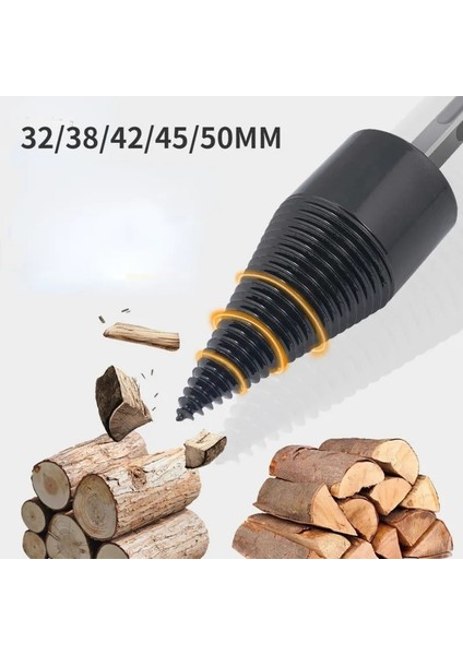 50MM Kare Şaft 32/38/42/45/50MM Ahşap Matkap Ucu Büküm Yakacak Odun Yarma Matkap Ucu Ahşap Ayırıcı Vida Konileri Bit Kare Yuvarlak Ahşap Matkap Ucu (Yurt Dışından)
