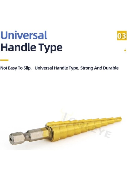 4-12 4-20 4-32 Torba Hss Titanyum Adım Matkap Ucu Metal Ahşap Için Konik Kademeli Matkap Yüksek Hızlı Kademeli Matkap Seti Elektrikli El Aletleri 3-12 4-12 4-20 4-32MM (Yurt Dışından) fırsatları