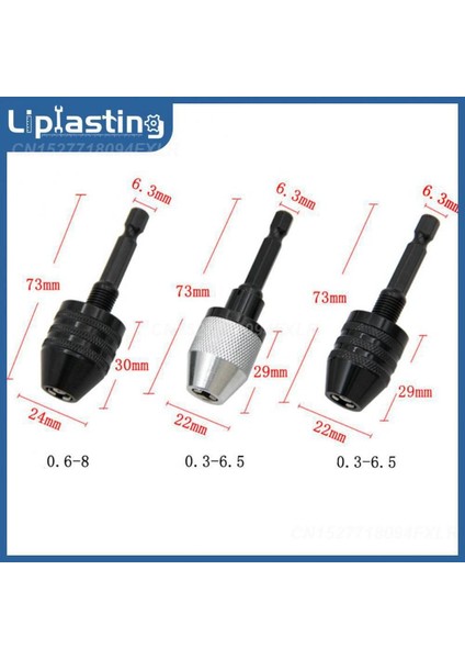Yuvarlak Saplı 2.35MM Mini Mini Chuck Fikstürü Yüksek Kaliteli Matkap Chuck Adaptörü Kendiliğinden Sıkın Anahtarsız Tornavida Darbeli Sürücü Adaptörü Fikstürü Araçları (Yurt Dışından)