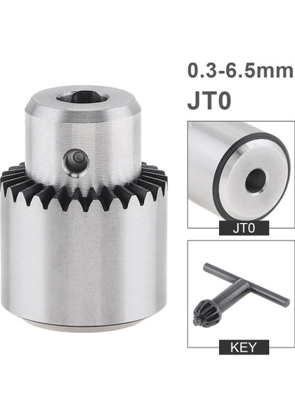 0.3-6.5mm Jt0 Mini Matkap Chuck Konik Monte Mikro Motor Matkap Chuck Chuck Anahtar Torna Tezgahları Aksesuarları (Yurt Dışından)