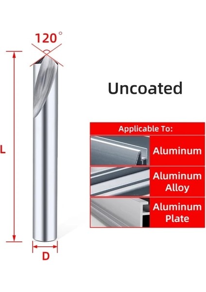 Kaplamasız 120 Derece D3X50L Tooleye Karbür Nokta Matkap Ucu 60 90 120 Derece Cnc Delme Kılavuzu Aracı Konum Merkezi Yönlendirici Ucu Metal Matkaplar Pah Uçlu Freze (Yurt Dışından)