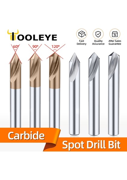 Kaplamasız 120 Derece D3X50L Tooleye Karbür Nokta Matkap Ucu 60 90 120 Derece Cnc Delme Kılavuzu Aracı Konum Merkezi Yönlendirici Ucu Metal Matkaplar Pah Uçlu Freze (Yurt Dışından) fiyatları