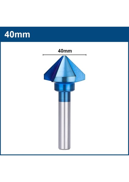 40MM Xcan Pah Kırma Kesici 3 Flüt 90 Derece Havşa Matkap Ucu 4.5-50MM Hss Çelik Ahşap Metal Delik Kesici Metal Delme Araçları (Yurt Dışından)