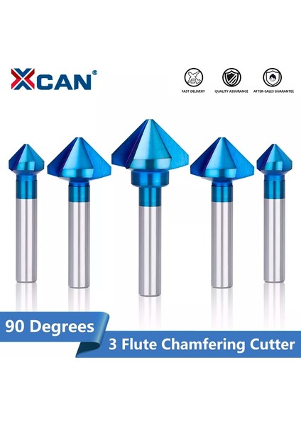 40MM Xcan Pah Kırma Kesici 3 Flüt 90 Derece Havşa Matkap Ucu 4.5-50MM Hss Çelik Ahşap Metal Delik Kesici Metal Delme Araçları (Yurt Dışından) fiyatları