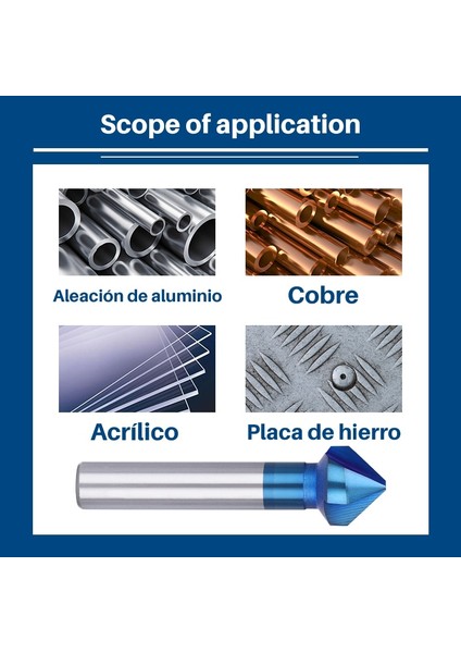 40MM Xcan Pah Kırma Kesici 3 Flüt 90 Derece Havşa Matkap Ucu 4.5-50MM Hss Çelik Ahşap Metal Delik Kesici Metal Delme Araçları (Yurt Dışından) fırsatları