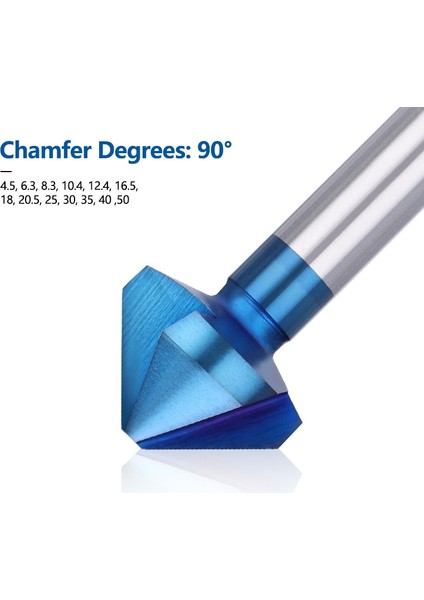 40MM Xcan Pah Kırma Kesici 3 Flüt 90 Derece Havşa Matkap Ucu 4.5-50MM Hss Çelik Ahşap Metal Delik Kesici Metal Delme Araçları (Yurt Dışından) indirimleri
