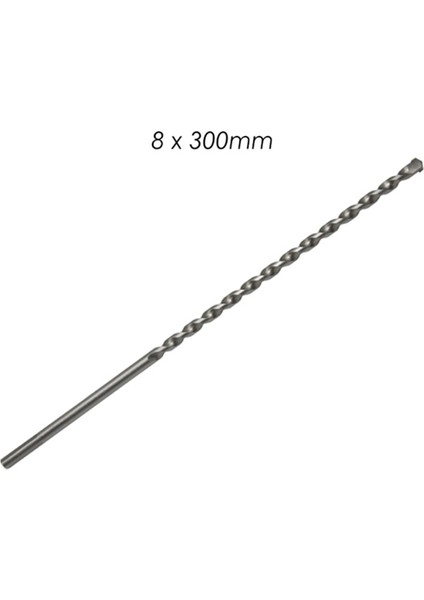 8X300MM 300MM Uzun Duvar Beton Darbeli Matkap Ucu Üçgen Şaft 6/8 /10/12MM Büküm Delme Uçları Duvara Nüfuz Etmek Için Güç Aracı (Yurt Dışından)