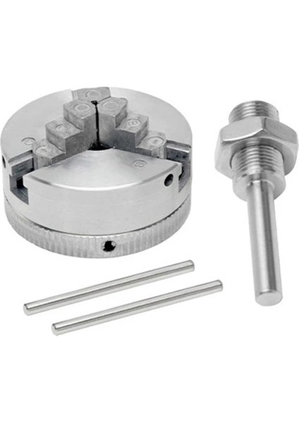 Gümüş Z011 Metal 3 Çeneli Chuck Manuel Torna Ayna Kelepçesi Yüksek Karbon Çelik Kendinden Merkezleme Mini Matkap Chuck Torna Tezgahları Için (Yurt Dışından)