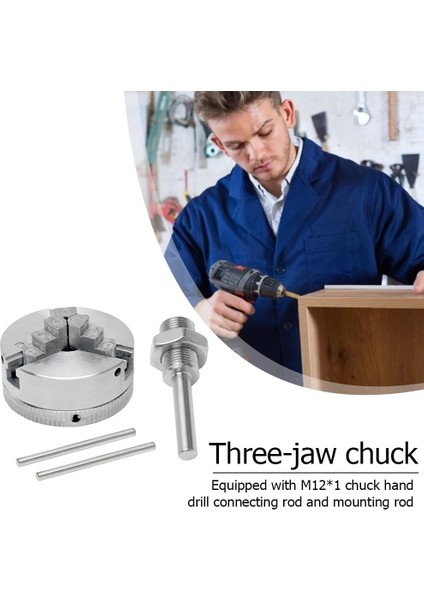 Gümüş Z011 Metal 3 Çeneli Chuck Manuel Torna Ayna Kelepçesi Yüksek Karbon Çelik Kendinden Merkezleme Mini Matkap Chuck Torna Tezgahları Için (Yurt Dışından) fiyatları
