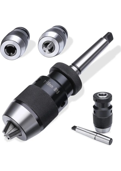 B16(1MM-16MM) Kendinden Sıkmalı Dayanıklı Torna Aracı MT2-B10 B12 B18 B22 Çardak Aksesuarları Anahtarsız Makine Doğru Matkap Chuck Çelik Canlı Merkezi (Yurt Dışından)