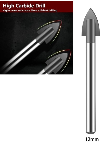 5mm Matkap Ucu 3-12MM Cam Matkap Ucu Tungsten Karbür Uçlu Seramik Karo Kesici Güç Aracı 1/4 "hex Shank Elektrikli El Aletleri Matkap Ucu (Yurt Dışından) fırsatları