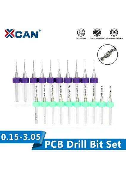 0.55MM 2 Kutu (20 Adet) Xcan 10 Adet 0.15-3.05MM Carbied Pcb Mini Matkap Ucu Baskı Devre Sondaj 3.175MM Shank Pcb Matkap Ucu Seti (Yurt Dışından)
