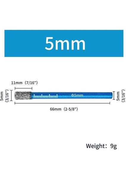 5mm Yüksek Kaliteli 1 Adet 5-16MM Yuvarlak Şaft Lehimli Seramik Mermer Granit Vitrifiye Fayans Delik Açıcı Elmas Kuru Matkap Ucu Delik Testere Kesici (Yurt Dışından)