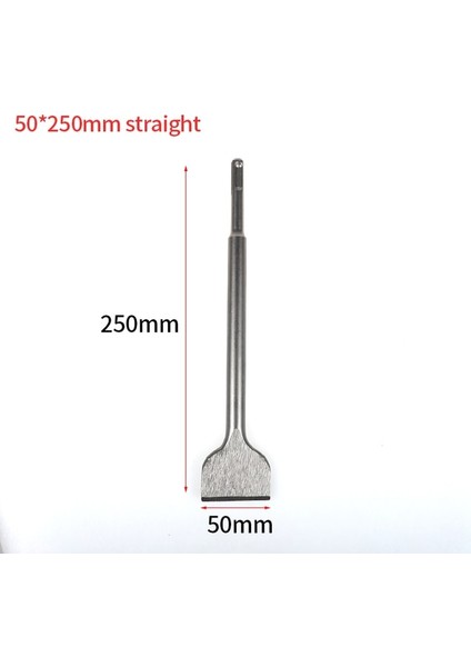 250X50MM Geniş Düz Yuvarlak 1 Adet Sds Plus Shank Noktası Düz Geniş Düz Elektrikli Çekiç Keski Ucu Duvar Beton Darbeli Matkap Dirsek Genişletme Matkap Ucu (Yurt Dışından)
