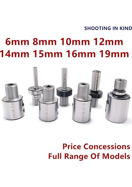 10MM Düz Adaptör M14 * 1 Biyel Burç Ağaç Işleme Aynası Torna Tezgah Değirmeni Dıy M14 Adaptörü 6 8mm 10MM 12MM 14MM 15MM 16MM 19MM (Yurt Dışından) fiyatları