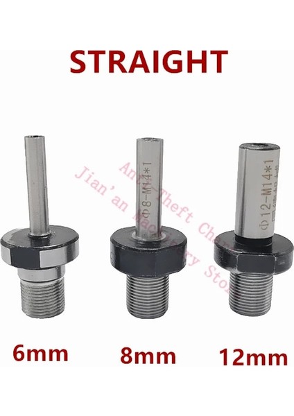 10MM Düz Adaptör M14 * 1 Biyel Burç Ağaç Işleme Aynası Torna Tezgah Değirmeni Dıy M14 Adaptörü 6 8mm 10MM 12MM 14MM 15MM 16MM 19MM (Yurt Dışından) modelleri