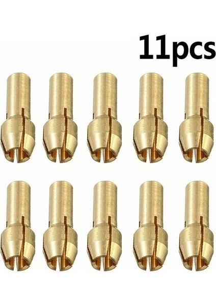 11 Adet 0.5-3.2mm Mini Matkap Aynası Elektrikli Matkap Motor Mili Fikstürü Pirinç Pens Bakır Kap Eksen Matkap Pensleri (Yurt Dışından) modelleri