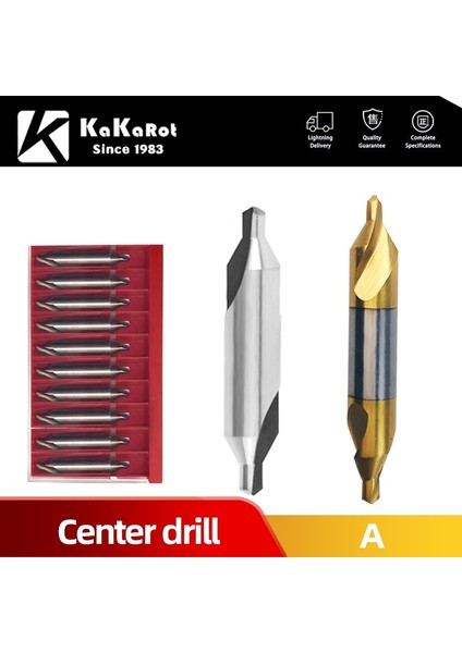 Hss A2.5 (6mm), 10 Adet 1/5/10 Adet 1 Takım Kakarot Hss Merkez Matkap Ucu Kombine Merkezi Matkaplar 60 Derece Havşa Açılı Ucu Metal Matkap Ucu Hss-Tın (Yurt Dışından)