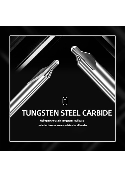 Hss A2.5 (6mm), 10 Adet 1/5/10 Adet 1 Takım Kakarot Hss Merkez Matkap Ucu Kombine Merkezi Matkaplar 60 Derece Havşa Açılı Ucu Metal Matkap Ucu Hss-Tın (Yurt Dışından)