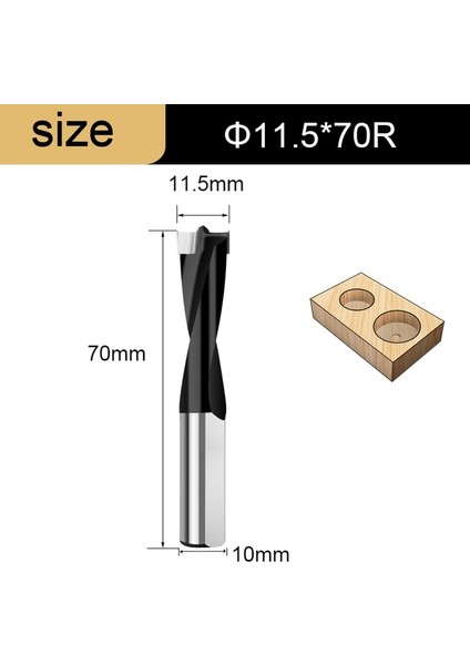 11.5X70R Tideway 1 Adet Ağaç Işleme Forstner Çete Matkap Uçları Alaşım Delik Açıcı 70MM Toplam Uzunluk Yönlendirici Bit Ahşap Karbür Sıralı Matkap Kafası (Yurt Dışından)