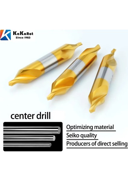 Hss A1.0 (4mm), 10 Adet 1/5/10 Adet 1 Takım Kakarot Hss Merkez Matkap Ucu Kombine Merkezi Matkaplar 60 Derece Havşa Açılı Ucu Metal Matkap Ucu Hss-Tın (Yurt Dışından)