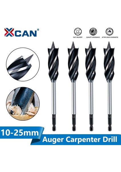 1 Adet 16MM Xcan Ahşap Kesici Büküm Matkap Ucu Hex Shank Ahşap Delik Kesici 4 Flüt Burgu Marangoz Matkap Ucu Çekirdek Matkap Ucu 10-25MM (Yurt Dışından)