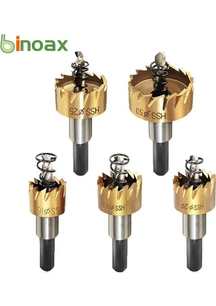 Gümüş Binoax 5 Adet Hss Matkap Ucu Testere Seti Karbür Ucu Metal Ahşap Delme Delik Kesme Aracı Kilitleri Takmak Için 16/18.5/20/25/30MM (Yurt Dışından) fiyatları