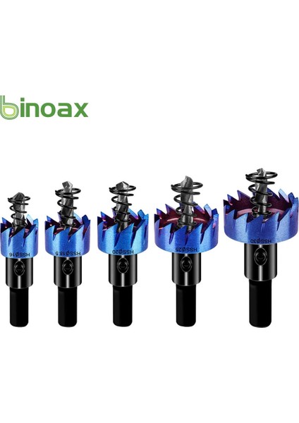 Gümüş Binoax 5 Adet Hss Matkap Ucu Testere Seti Karbür Ucu Metal Ahşap Delme Delik Kesme Aracı Kilitleri Takmak Için 16/18.5/20/25/30MM (Yurt Dışından) indirimleri
