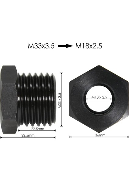 1INX8TPI To M18X2.5 Ahşap Torna Ayna Adaptörü M33X3.5/M18X2.5/1-8TPI/ 3/4''X16 Vida Konu Mili Adaptörü Ahşap Torna Araçları Torna Chuck (Yurt Dışından) fiyatları