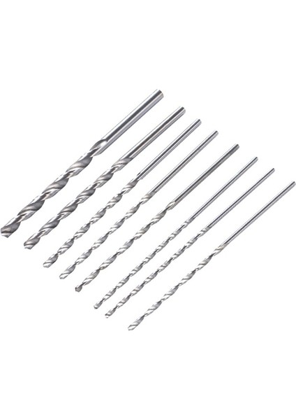 8 Adet Aşınmaya Dayanıklı Pürüzsüz Talaş Tahliye Hss Yüksek Hızlı Çelik Düz Şaft Uzun Büküm Matkap Ucu Seti (Yurt Dışından)
