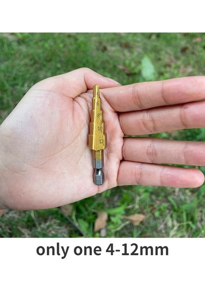 Sadece Bir 4-12MM 7/3/1 Adet Hss Adım Matkap Ucu Setleri Düz Oluk Titanyum Kaplamalı Koni Delik Kesici Otomatik Merkezi Punch Spiral Büküm Testere Matkap Ucu (Yurt Dışından)