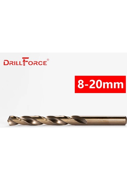 10.6mm 1pc 8MM-20MM M35 Hss-Co Kobalt Matkap Uçları Hss Büküm Matkap Ucu Paslanmaz Çelik (8/9/10/11/12/13/14/15/16/17/18/19/20MM) (Yurt Dışından)