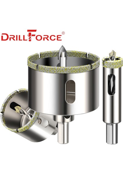 40MM Drillforce 16-100MM Delik Testere Çekirdek Matkap Ucu Açıcı Kesme Aletleri Merkezi Matkap Ucu ile Mable Seramik Cam (Yurt Dışından)
