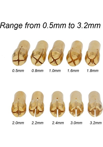 0.8mm Pens Chuck 0.5mm-3.2mm Mikro Mini Matkap Aynaları Adaptörü Dremel Döner Alet Aksesuarları Mikro Pens Makinesi Parlatma Gravür Elektrikli (Yurt Dışından)