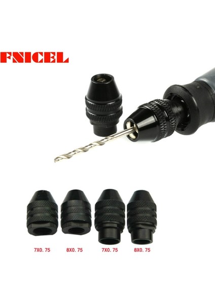 Uzun Model D 0.3-3.2mm Çoklu Matkap Chuck Anahtarsız Dremel Döner Araçları Anahtarsız Matkap Ucu Chucks Adaptörü Dönüştürücü Evrensel Mini Chuck (Yurt Dışından)