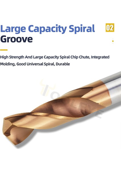 HRC55 4.6mm HRC45/55/65 Tungsten Karbür Bit Titanyum Metal Matkap 1.0-20MM Metal Işleme Araçları Karbür Uçları Metal Matkap Seti Sert Metal Matkap (Yurt Dışından)