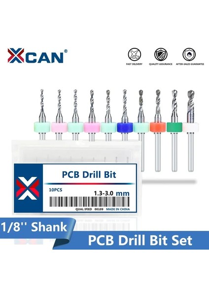 40 Adet 0.1-2.0mm Xcan Matkap Ucu Seti Pcb Devre Tabancası Matkap Ucu 1/8 ''shank Mikro Delme Aracı Bit (Yurt Dışından) fiyatları