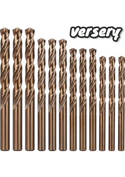 7.1mm 5 Adet Hss M35 5% Kobalt Büküm Matkap Uçları 1.0-13MM Paslanmaz Çelik Alüminyum Demir Ahşap Plactic Metal Matkaplar Için Düz Şaft Delik Testere (Yurt Dışından)