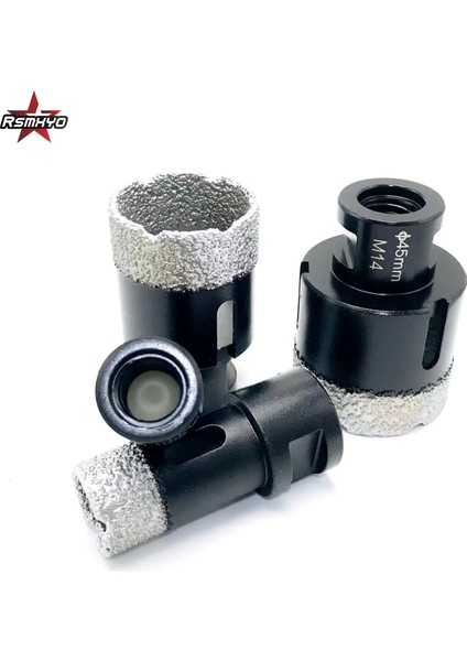 18MM M14 Konu Kuru Vakum Lehimli Elmas Sondaj Karot Ucu Porselen Karo Matkap Uçları Açı Öğütücü Için Mermer Taş Duvar Delik Testere (Yurt Dışından) modelleri