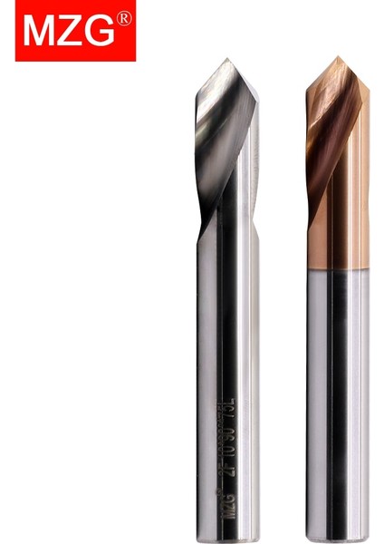 8.0 mm Düz Şaft Mzg HRC60 Wgtcddz Kaplamalı Tungsten Karbür Çelik Nokta Açısı 90 Derece Nokta Matkap Ucu Işleme Deliği Pah Kırma Araçları (Yurt Dışından)