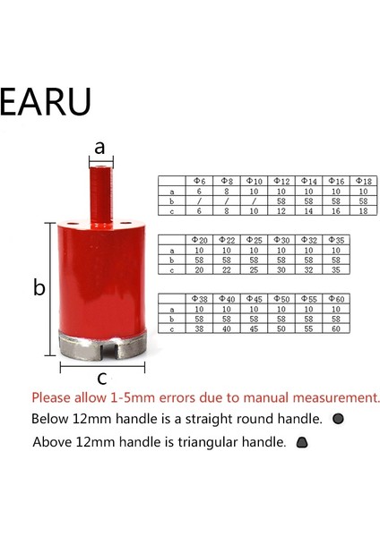 18MM 1 Adet 6-95MM 8mm 28MM Mermer Açacağı Elmas Karot Ucu Delik Testere Matkap Ucu Mermer Granit Tuğla Kiremit Seramik Beton Sondaj (Yurt Dışından) fiyatları