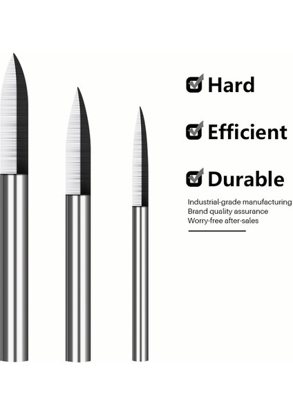 6X6MM Xcan Ahşap Gravür Ucu 1 Flüt 2.35-6mm Ağaç Işleme Freze Kesicisi Katı Karbür Taşlama Çapak Ahşap Oyma Matkap Ucu El Aracı (Yurt Dışından)