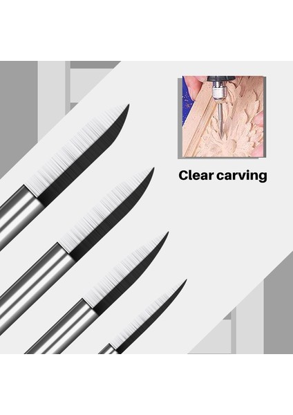 6X6MM Xcan Ahşap Gravür Ucu 1 Flüt 2.35-6mm Ağaç Işleme Freze Kesicisi Katı Karbür Taşlama Çapak Ahşap Oyma Matkap Ucu El Aracı (Yurt Dışından)