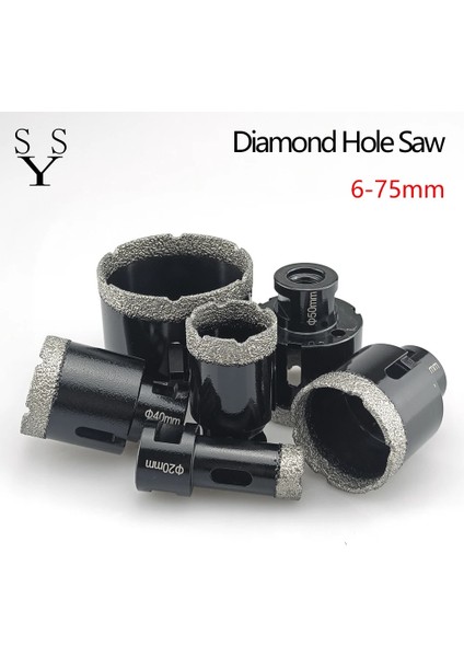 38MM 1 Adet M14 Konu Elmas Kuru Vakum Lehimli Delme Karot Uçları Seti Porselen Fayans Taçlar Matkap Granit Mermer Delik Testere Araçları (Yurt Dışından)