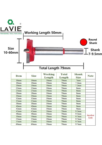 35MM Lavıe 1 Adet 15MM-60MM Forstner Matkap Ucu Ağaç Işleme Delik Testere Kesici Menteşe Sıkıcı Uçları Yuvarlak Şaft Tungsten Karbür Açıcı DB03060 (Yurt Dışından) fiyatları