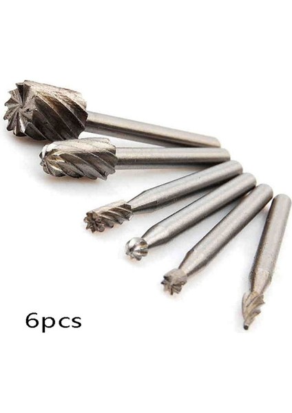 6 Adet Hss Yönlendirme Yönlendirici Matkap Uçları Seti Freze Kesici Döner Çapak Aracı Cnc Gravür Aşındırıcı Aletler Ahşap Metal Freze Kesici (Yurt Dışından)