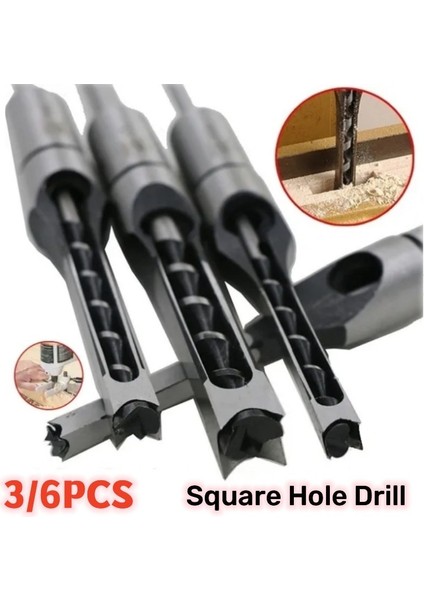 6mm 6/8/12.5mm Hss Kare Delik Matkap Ucu Burgu Ucu Çelik Zıvana Açma Sondaj Özlem Dıy Mobilya Kare Matkap Ucu Ağaç Işleme Araçları (Yurt Dışından) fiyatları