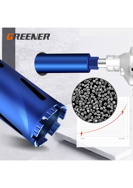 38X370MM Daha Yeşil 32-76MM Elmas Çekirdekli Matkap Ucu Duvar Beton Delici Duvar Sondaj Uzunluğu 370MM 450MM Tuğla Duvar El Aletleri (Yurt Dışından) modelleri
